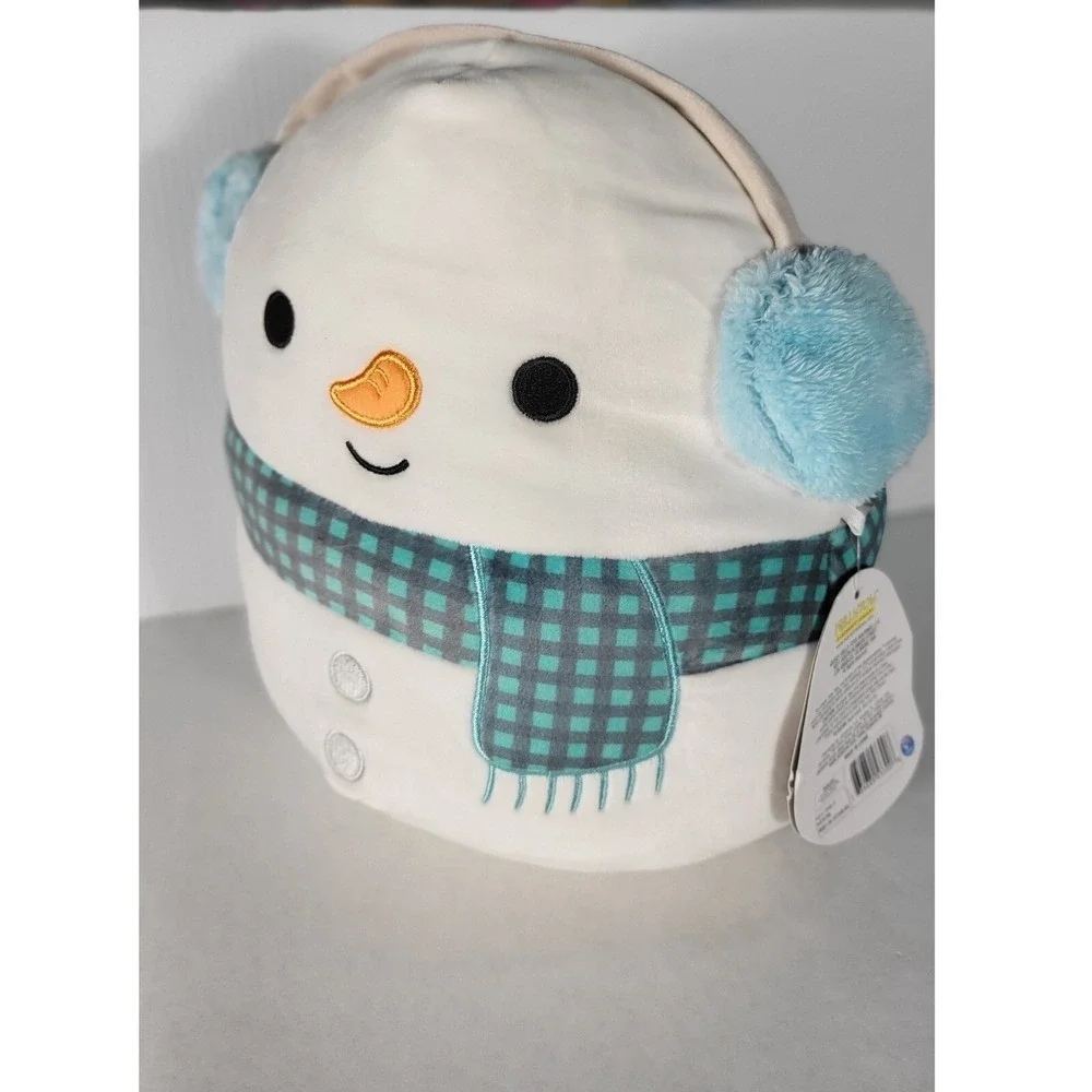 Squishmallow Plush Snowman with Earmuffs Holiday Winter‎ Stuffed Animal - Picture 6 of 6